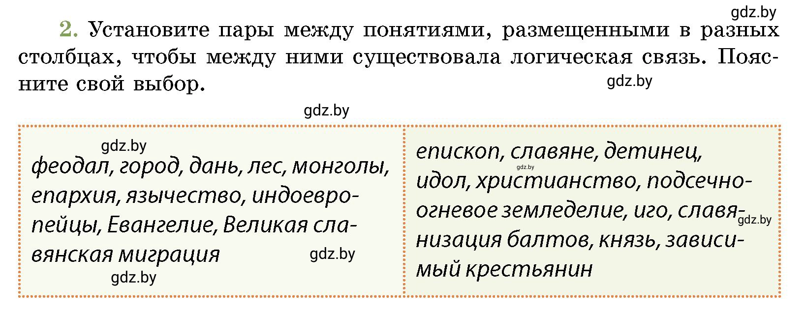 Условие номер 2 (страница 213) гдз по истории Беларуси 10 класс Кохановский, Кошелев, учебник