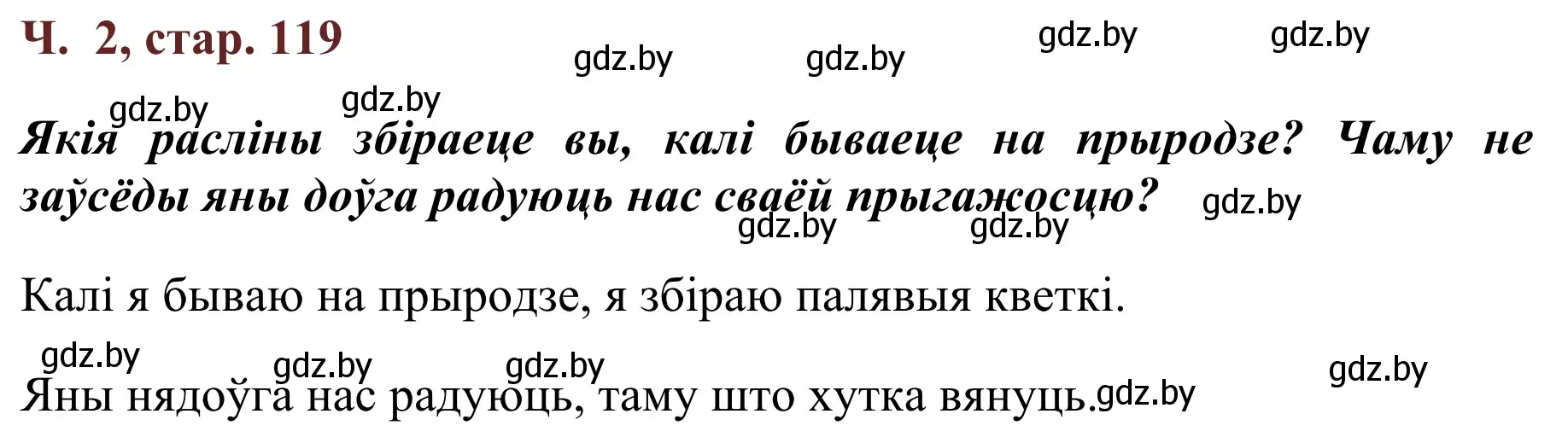 Решение Страница 119 гдз по літаратурнаму чытанню 4 класс Антонава, Буторына, учебник 2 часть