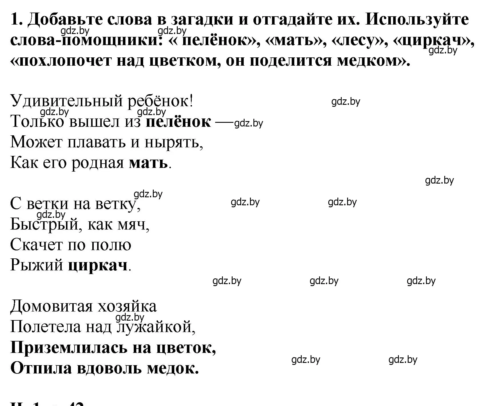 Решение  Загадки (1) (страница 41) гдз по литературе 2 класс Воропаева, Куцанова, учебник 1 часть