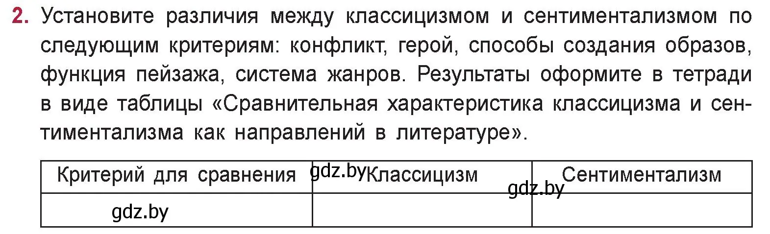 Условие номер 2 (страница 63) гдз по русской литературе 9 класс Захарова, Черкес, учебник