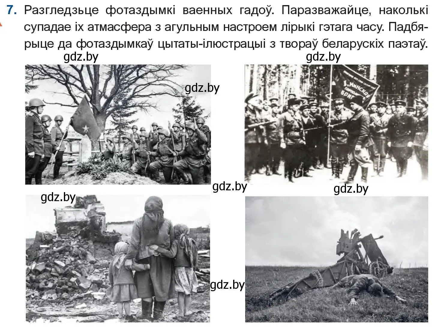 Условие номер 7 (страница 226) гдз по беларускай літаратуры 10 класс Бязлепкіна-Чарнякевіч, Акушэвіч, учебник