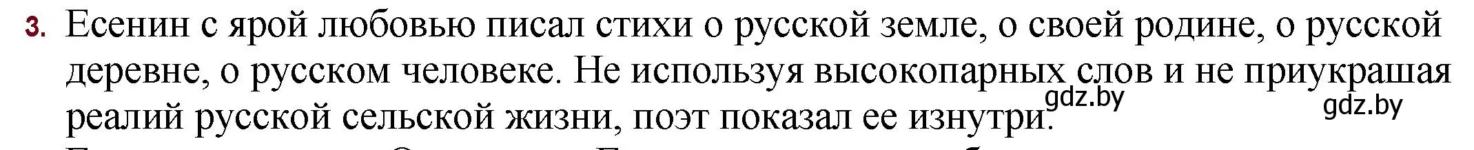 Решение номер 3 (страница 104) гдз по русской литературе 11 класс Сенькевич, Капшай, учебник