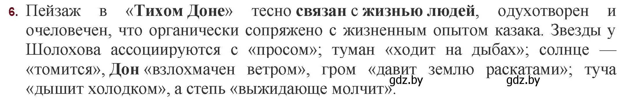 Решение номер 6 (страница 211) гдз по русской литературе 11 класс Сенькевич, Капшай, учебник