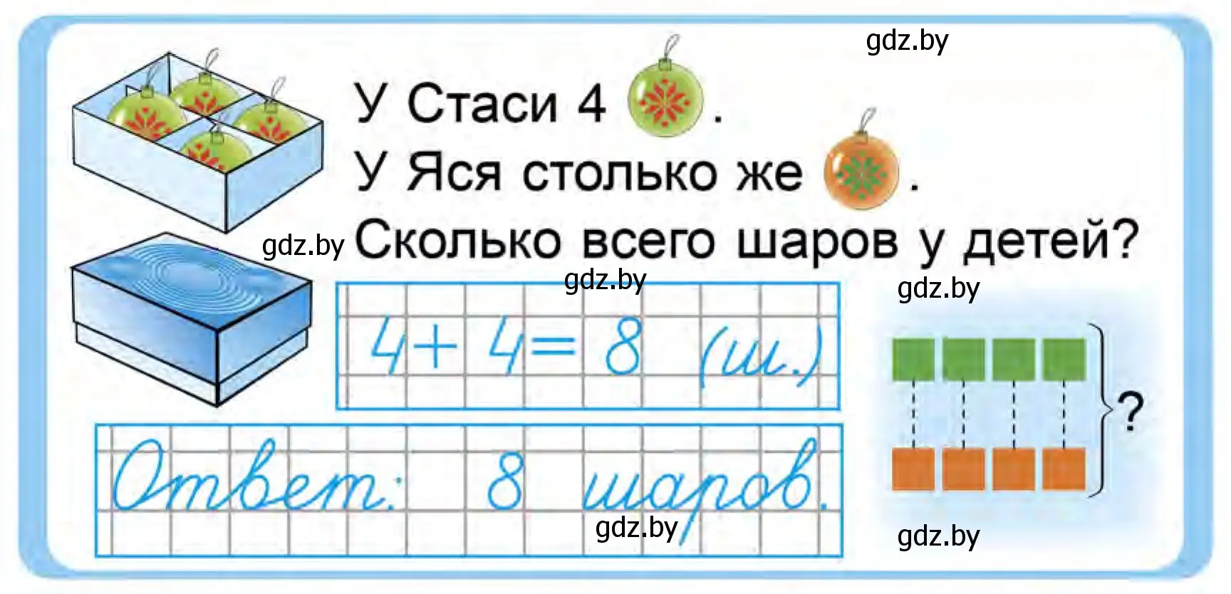 Условие  Задание в начале урока (страница 94) гдз по математике 1 класс Муравьева, Урбан, учебник 1 часть