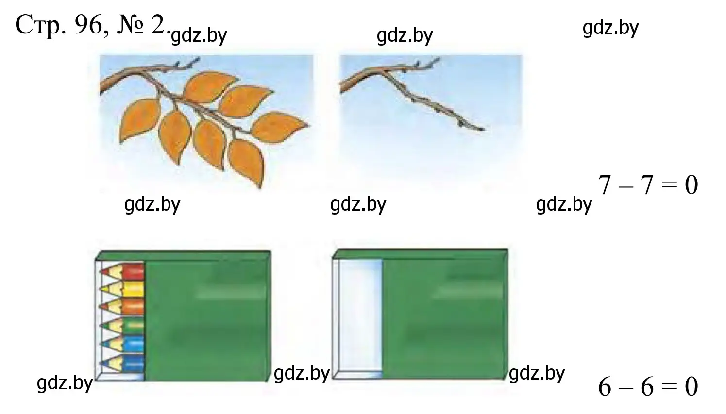 Решение номер 2 (страница 96) гдз по математике 1 класс Муравьева, Урбан, учебник 1 часть