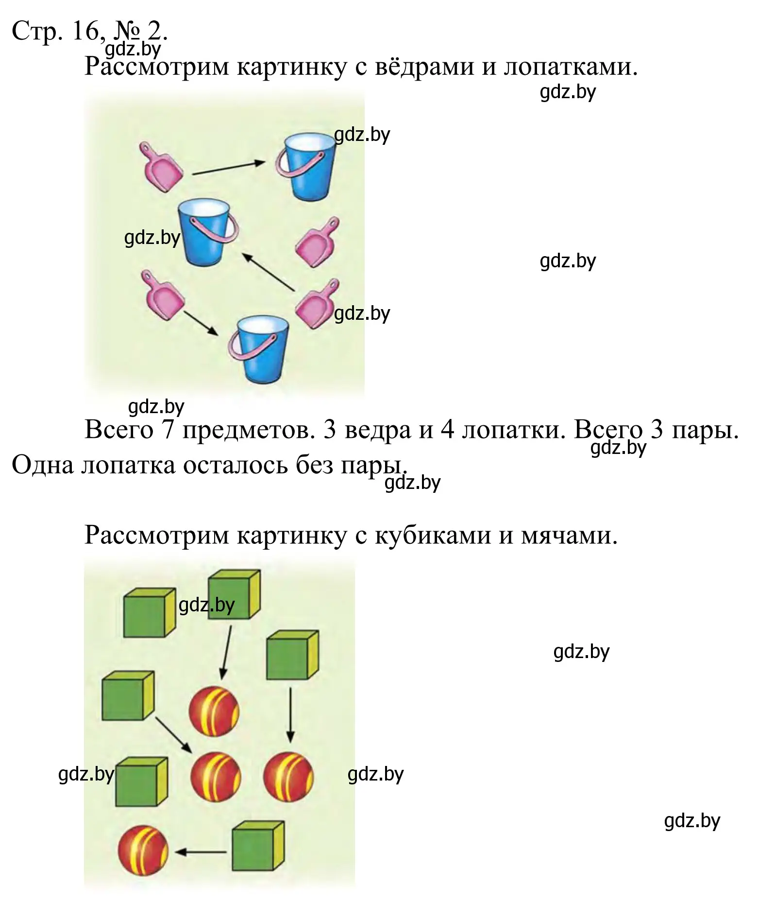 Решение номер 2 (страница 16) гдз по математике 1 класс Муравьева, Урбан, учебник 1 часть