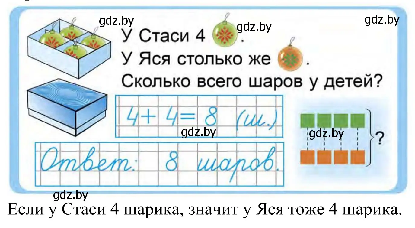 Решение  Задание в начале урока (страница 94) гдз по математике 1 класс Муравьева, Урбан, учебник 1 часть