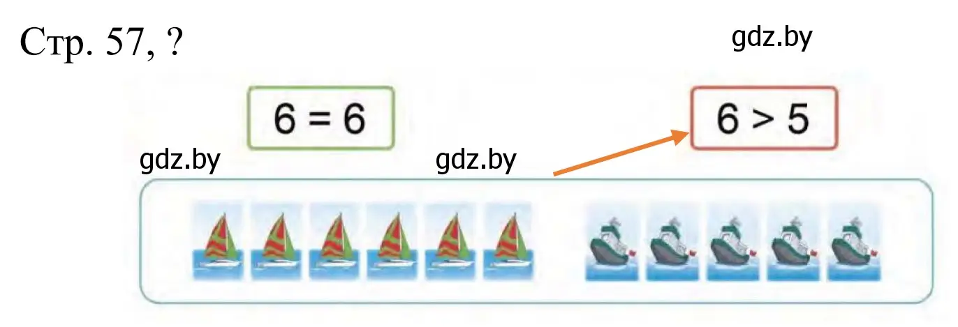 Решение  Ответь на вопрос (страница 57) гдз по математике 1 класс Муравьева, Урбан, учебник 1 часть
