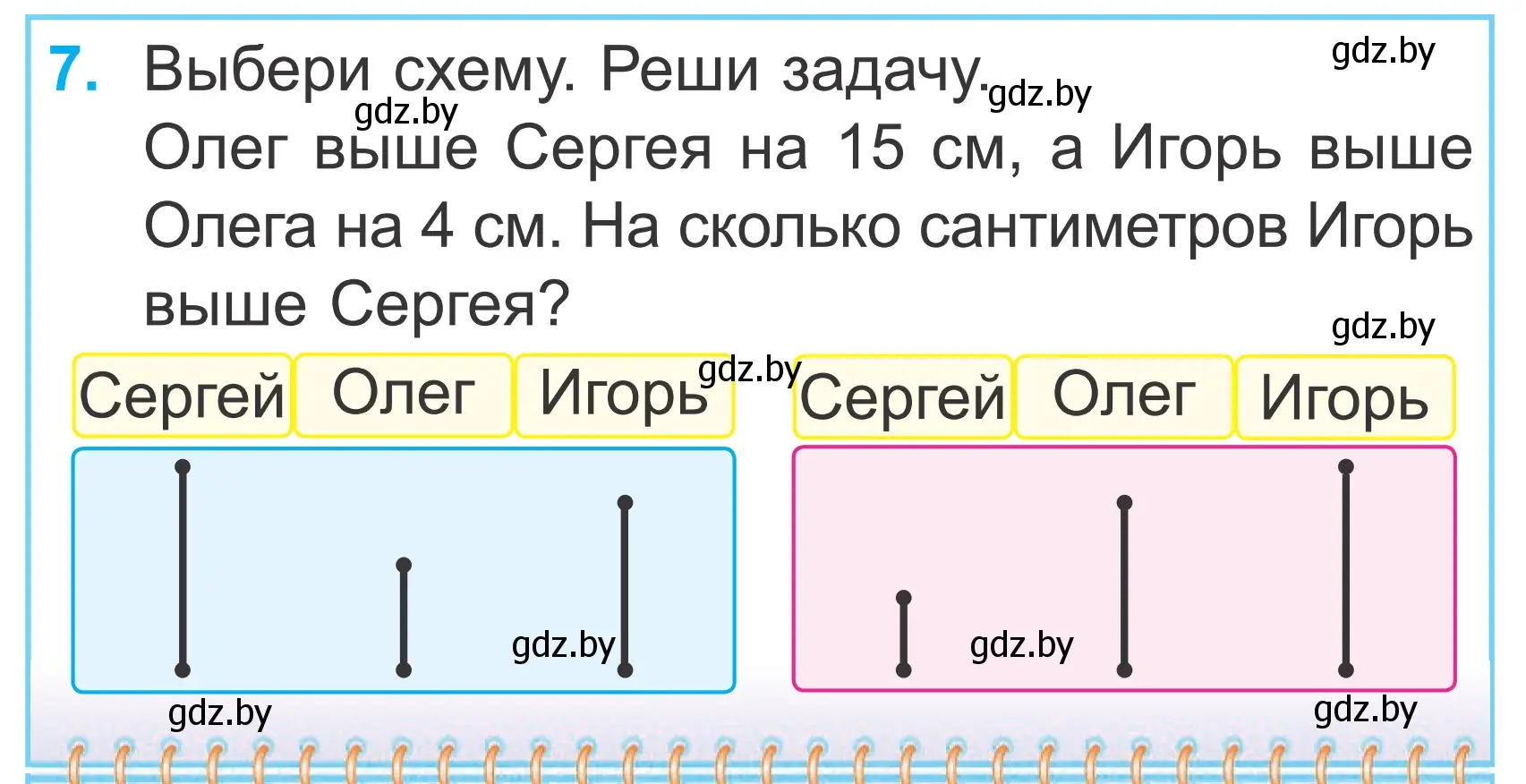 Условие номер 7 (страница 55) гдз по математике 2 класс Муравьева, Урбан, учебник 1 часть