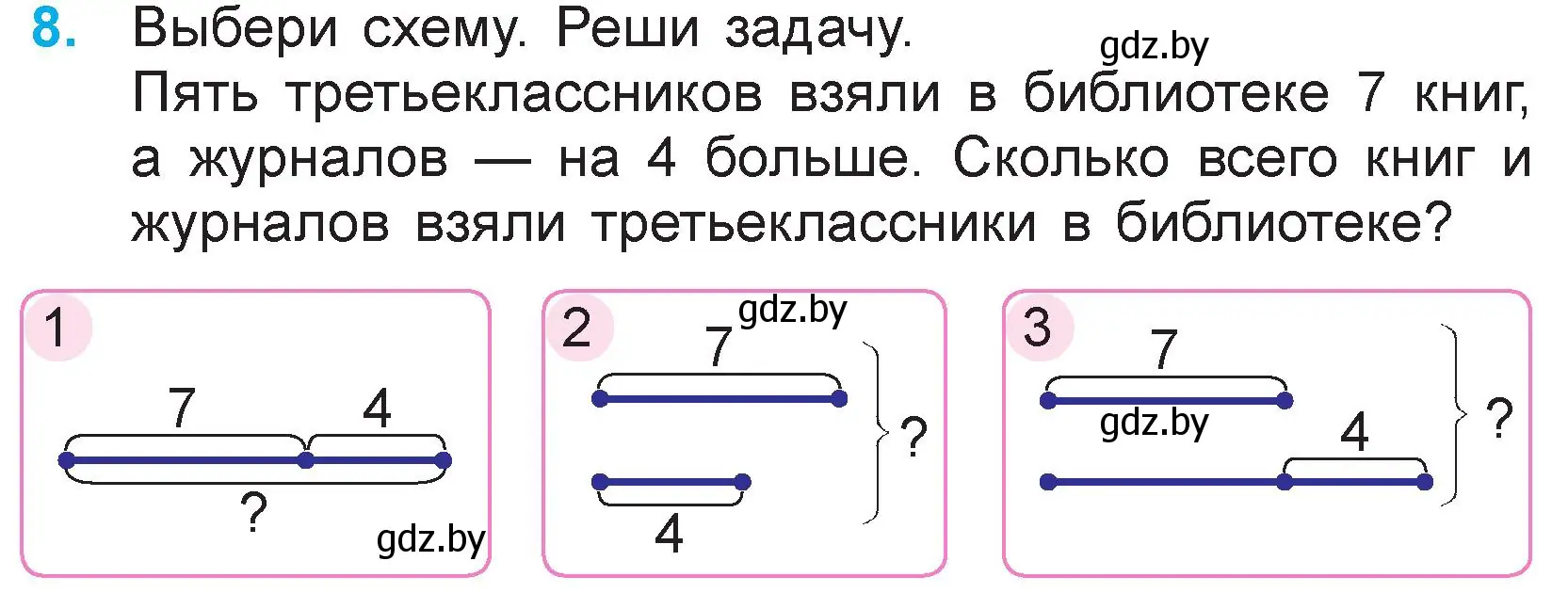 Условие номер 8 (страница 9) гдз по математике 3 класс Муравьева, Урбан, учебник 1 часть