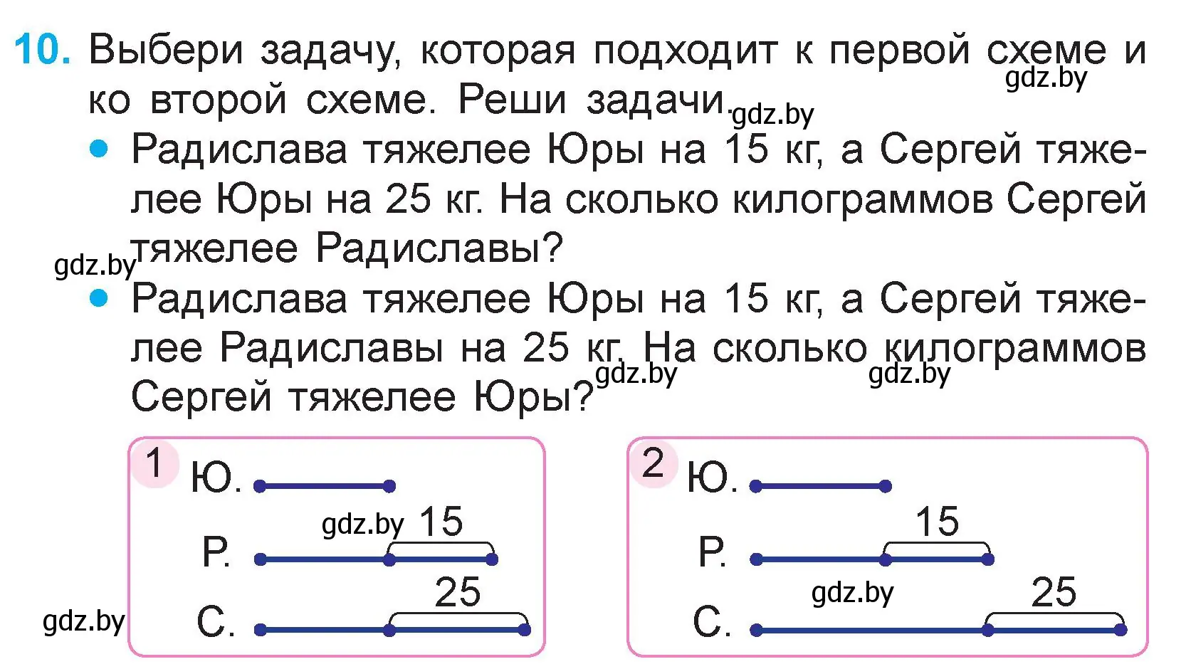 Условие номер 10 (страница 15) гдз по математике 3 класс Муравьева, Урбан, учебник 1 часть