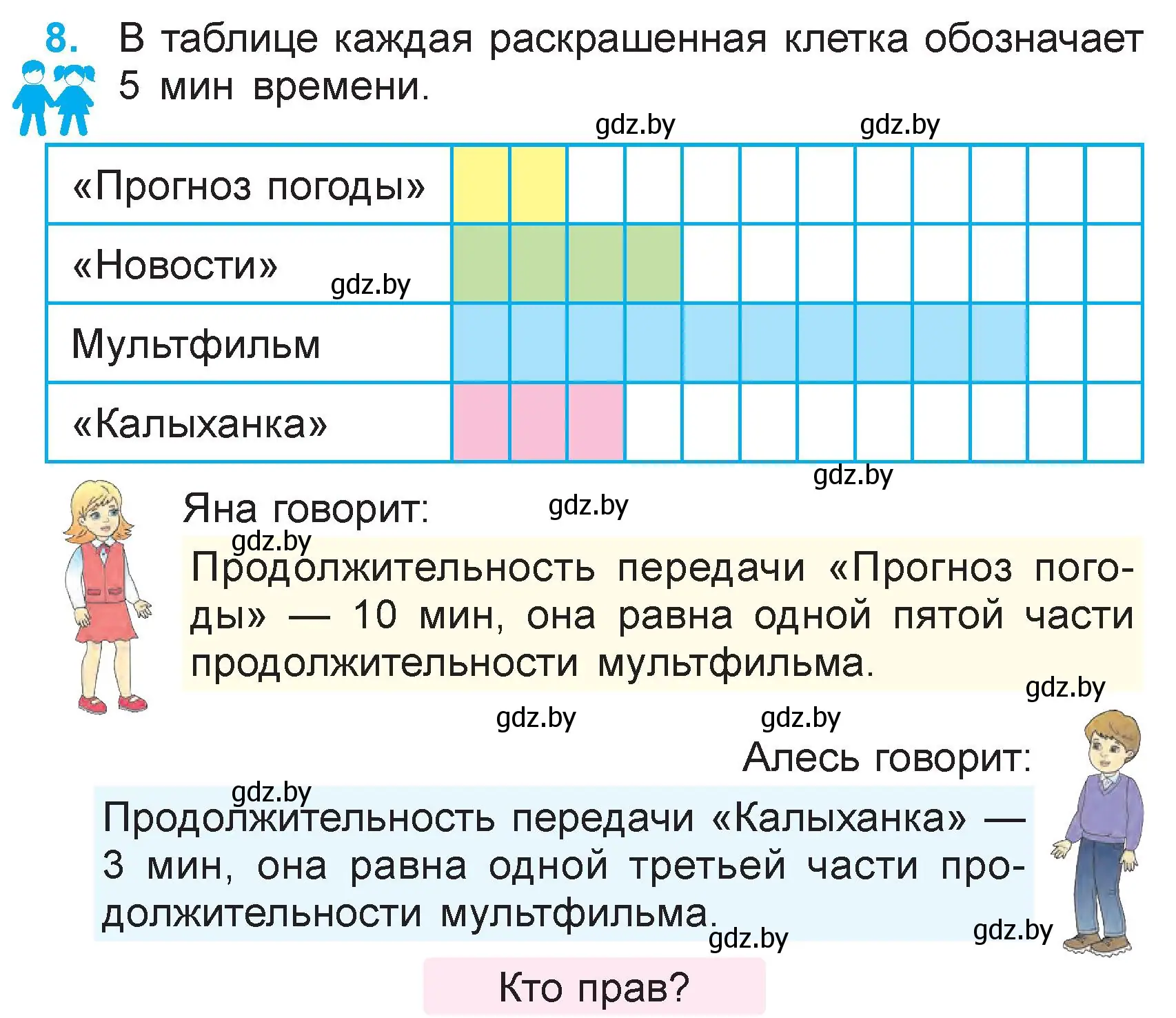 Условие номер 8 (страница 121) гдз по математике 3 класс Муравьева, Урбан, учебник 1 часть