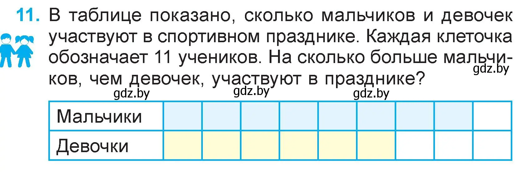 Условие номер 11 (страница 21) гдз по математике 3 класс Муравьева, Урбан, учебник 2 часть