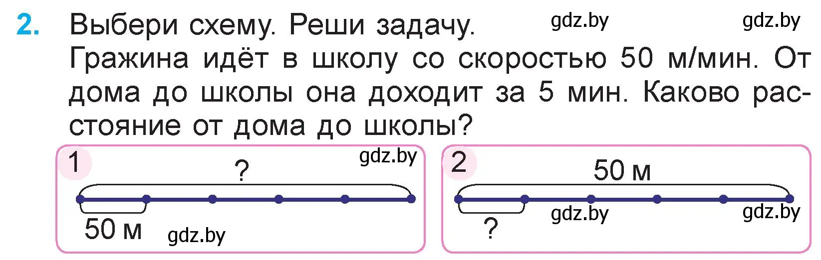 Условие номер 2 (страница 50) гдз по математике 3 класс Муравьева, Урбан, учебник 2 часть