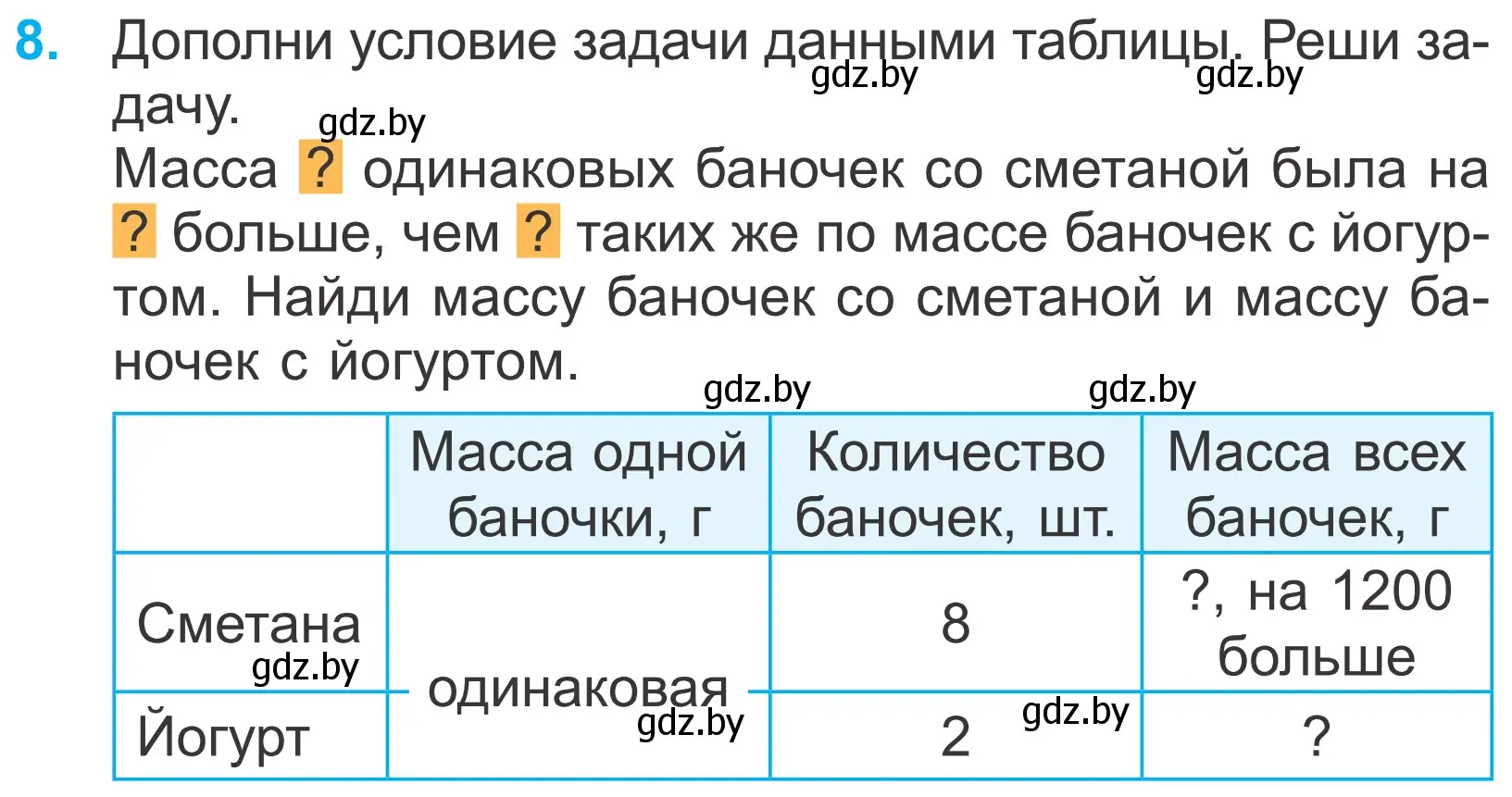 Условие номер 8 (страница 37) гдз по математике 4 класс Муравьева, Урбан, учебник 2 часть