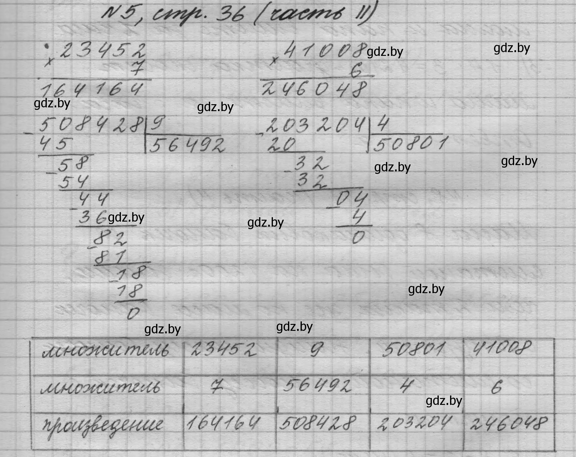 Решение номер 5 (страница 36) гдз по математике 4 класс Муравьева, Урбан, учебник 2 часть