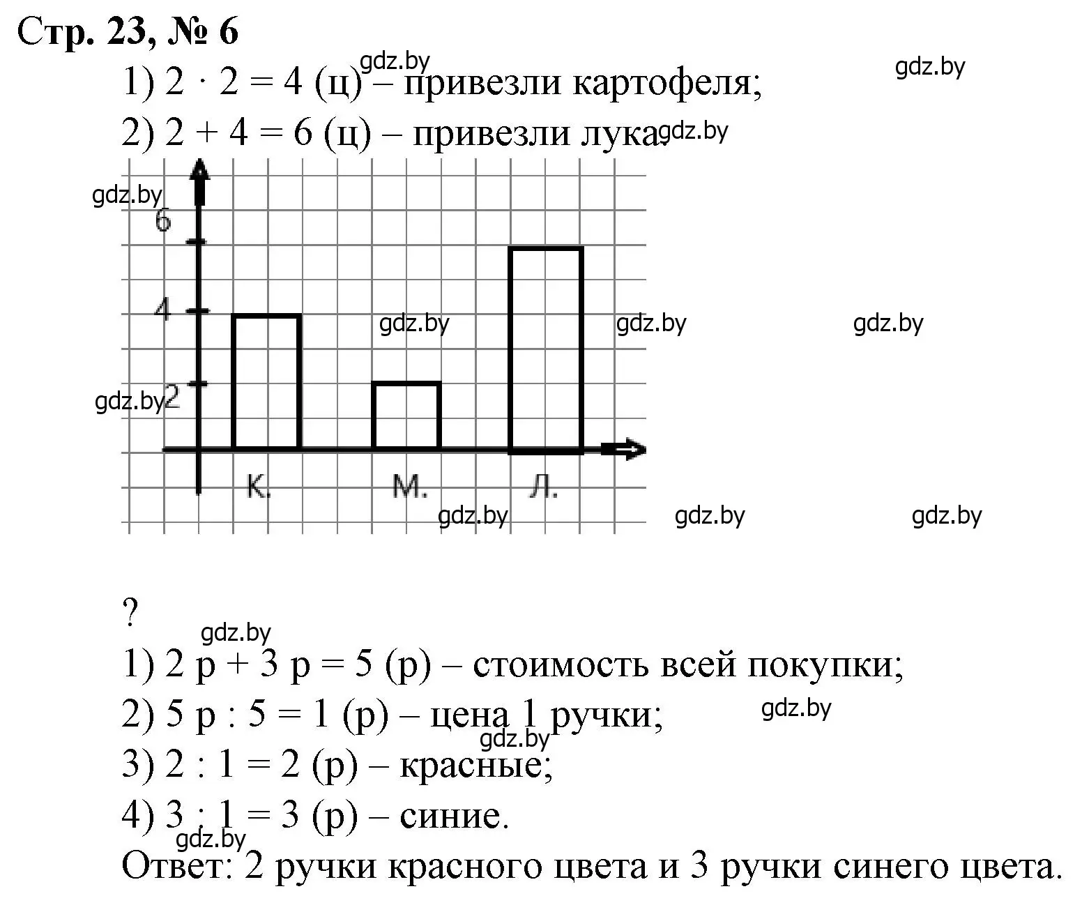 Решение 3. номер 6 (страница 23) гдз по математике 4 класс Муравьева, Урбан, учебник 2 часть