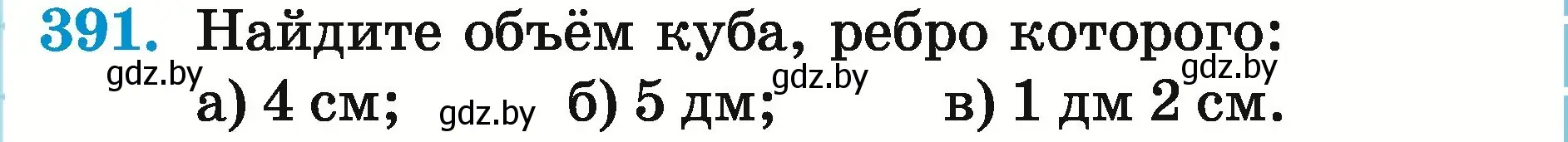 Условие номер 391 (страница 141) гдз по математике 5 класс Герасимов, Пирютко, учебник 2 часть