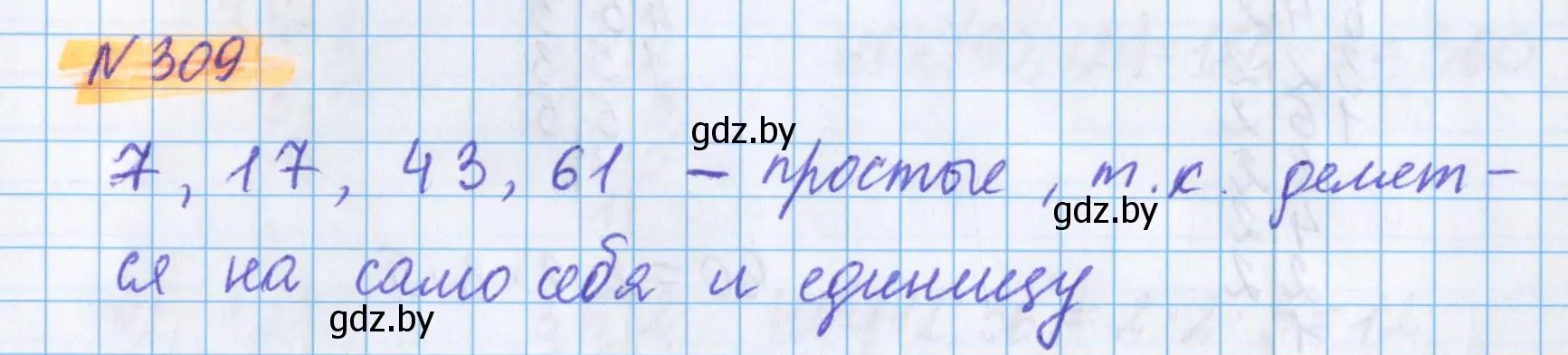 Решение 2. номер 309 (страница 112) гдз по математике 5 класс Герасимов, Пирютко, учебник 1 часть