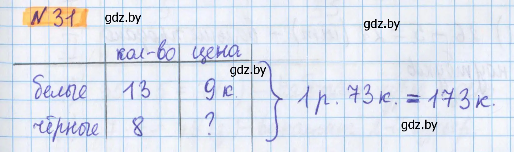 Решение 2. номер 31 (страница 21) гдз по математике 5 класс Герасимов, Пирютко, учебник 1 часть