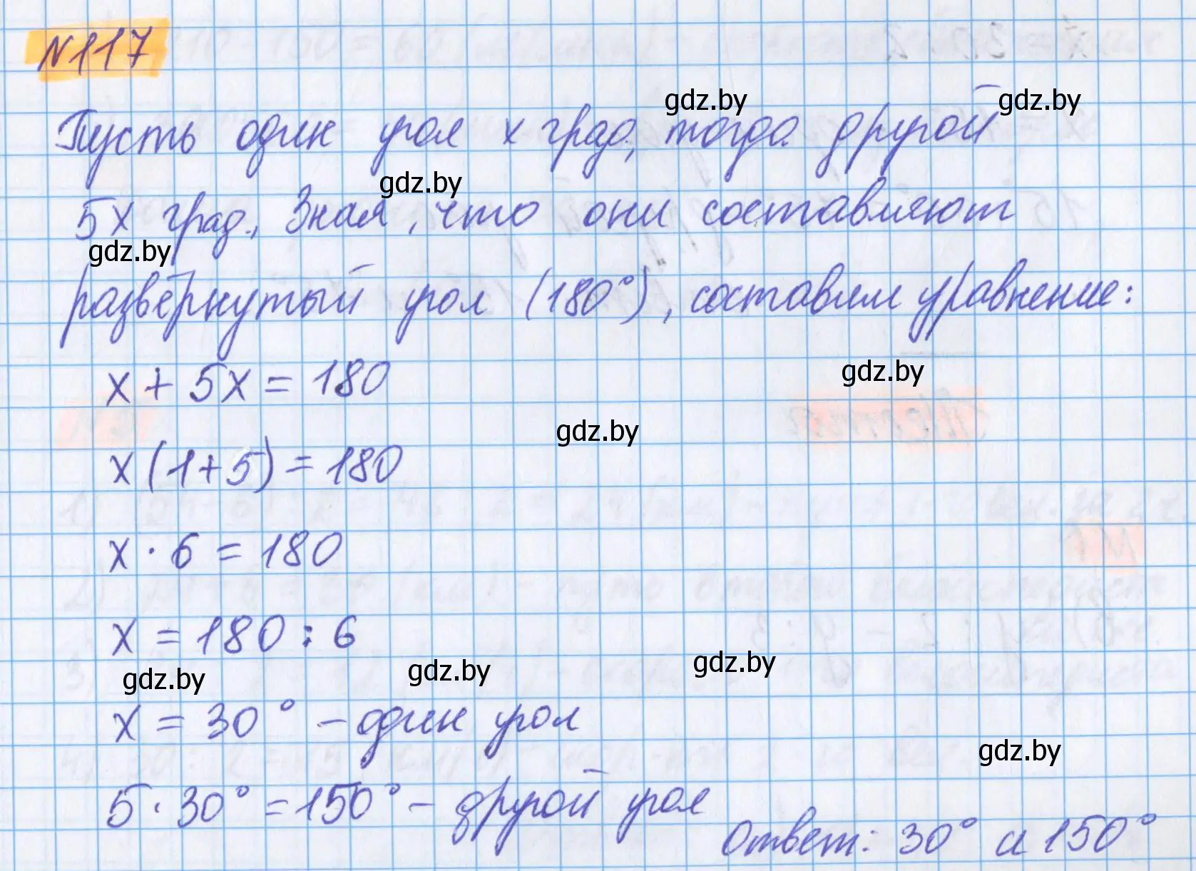 Решение 2. номер 117 (страница 160) гдз по математике 5 класс Герасимов, Пирютко, учебник 1 часть