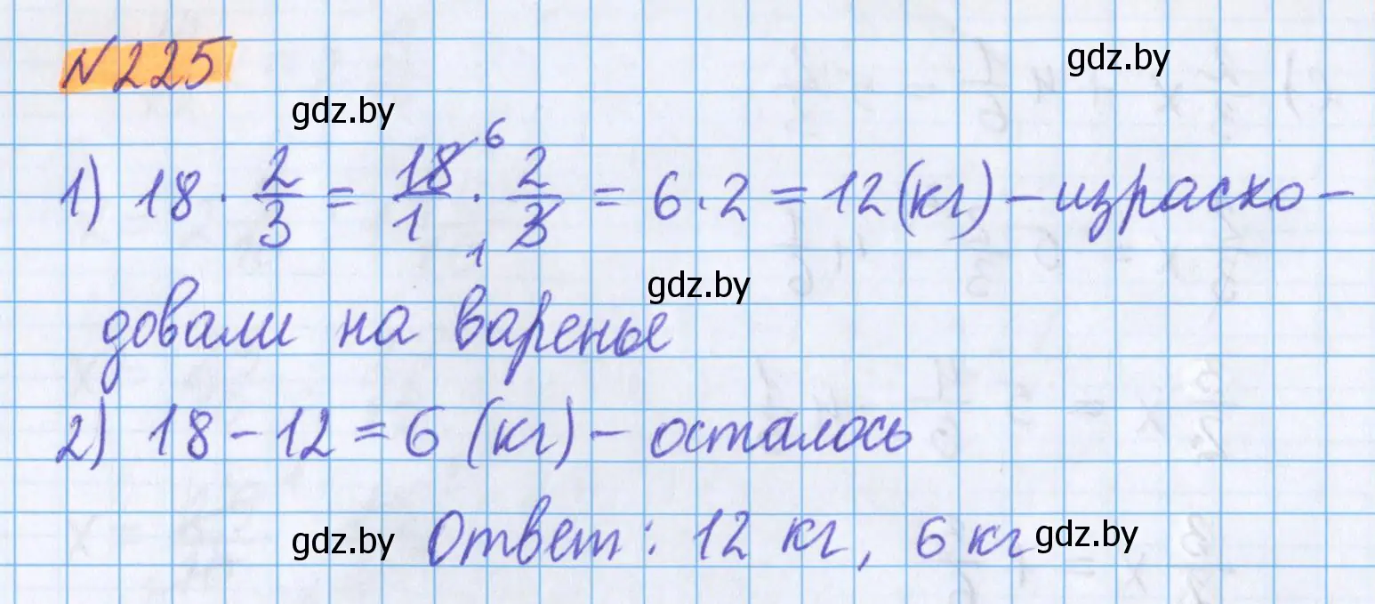 Решение 2. номер 225 (страница 90) гдз по математике 5 класс Герасимов, Пирютко, учебник 2 часть