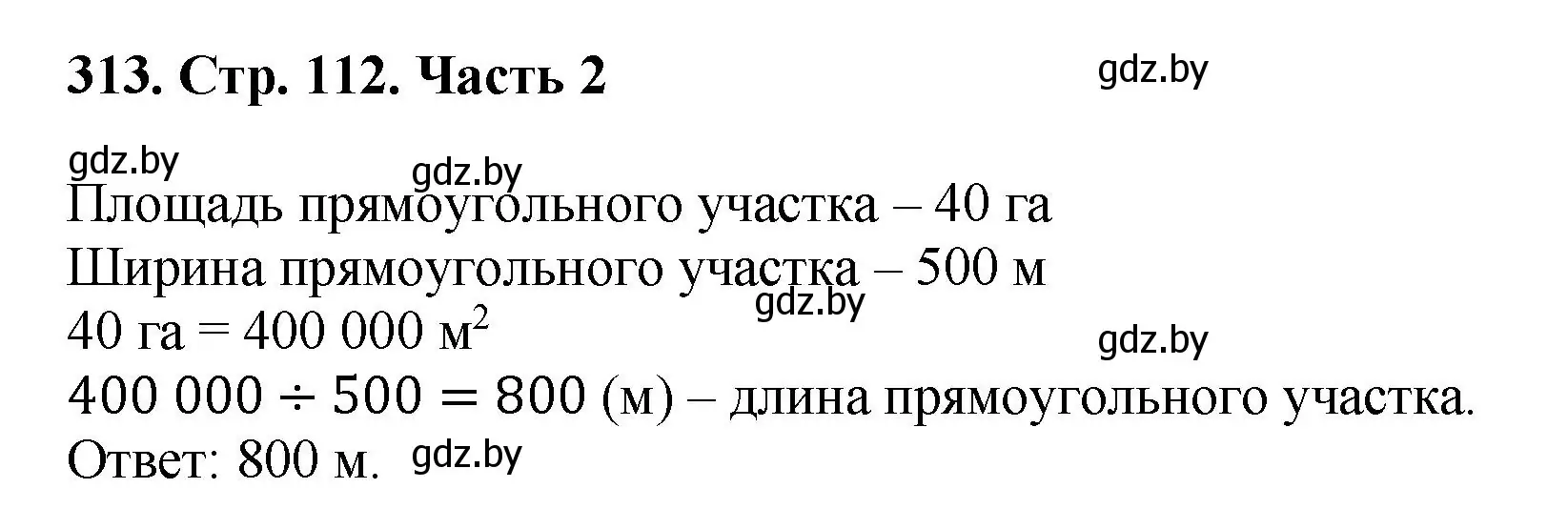 Решение 4. номер 313 (страница 112) гдз по математике 5 класс Герасимов, Пирютко, учебник 2 часть