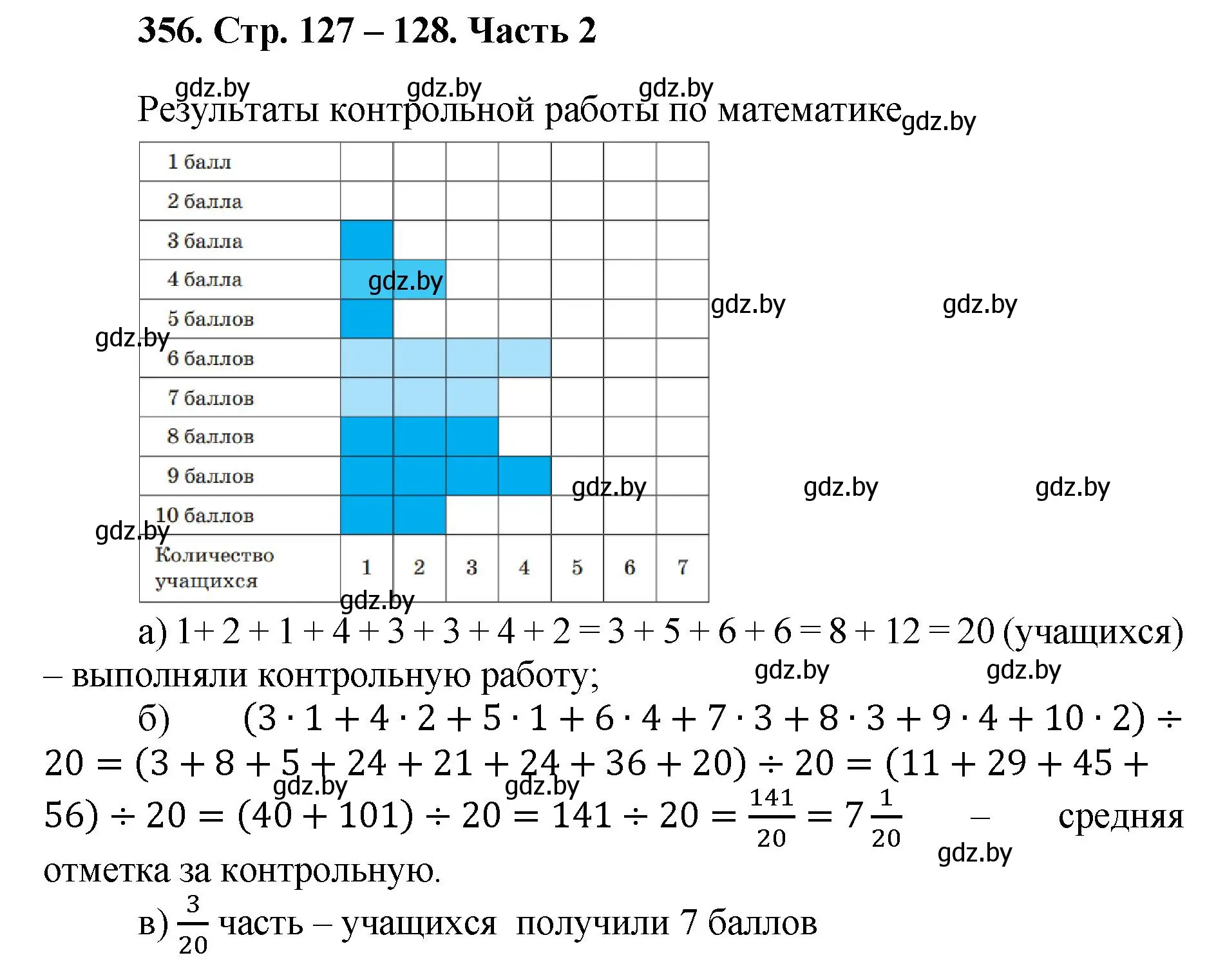 Решение 4. номер 356 (страница 127) гдз по математике 5 класс Герасимов, Пирютко, учебник 2 часть