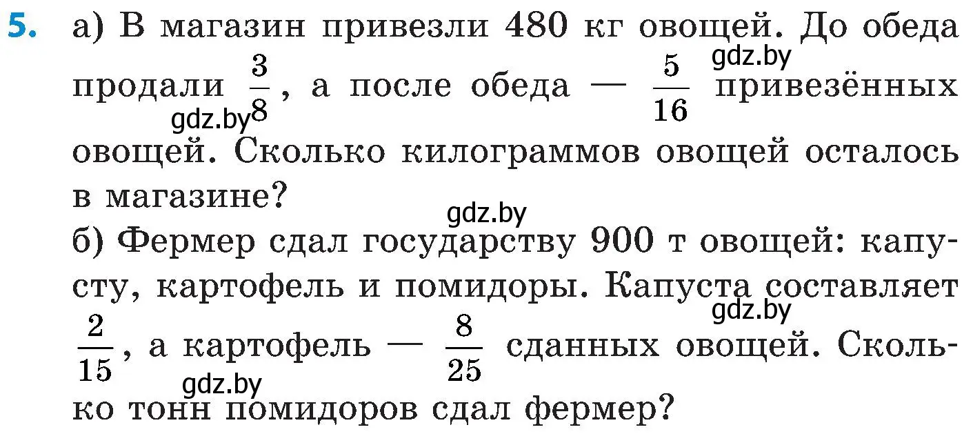 Условие номер 5 (страница 133) гдз по математике 5 класс Пирютко, Терешко, сборник задач