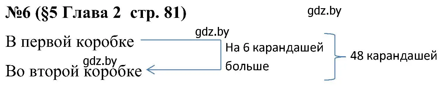 Решение номер 6 (страница 81) гдз по математике 5 класс Пирютко, Терешко, сборник задач