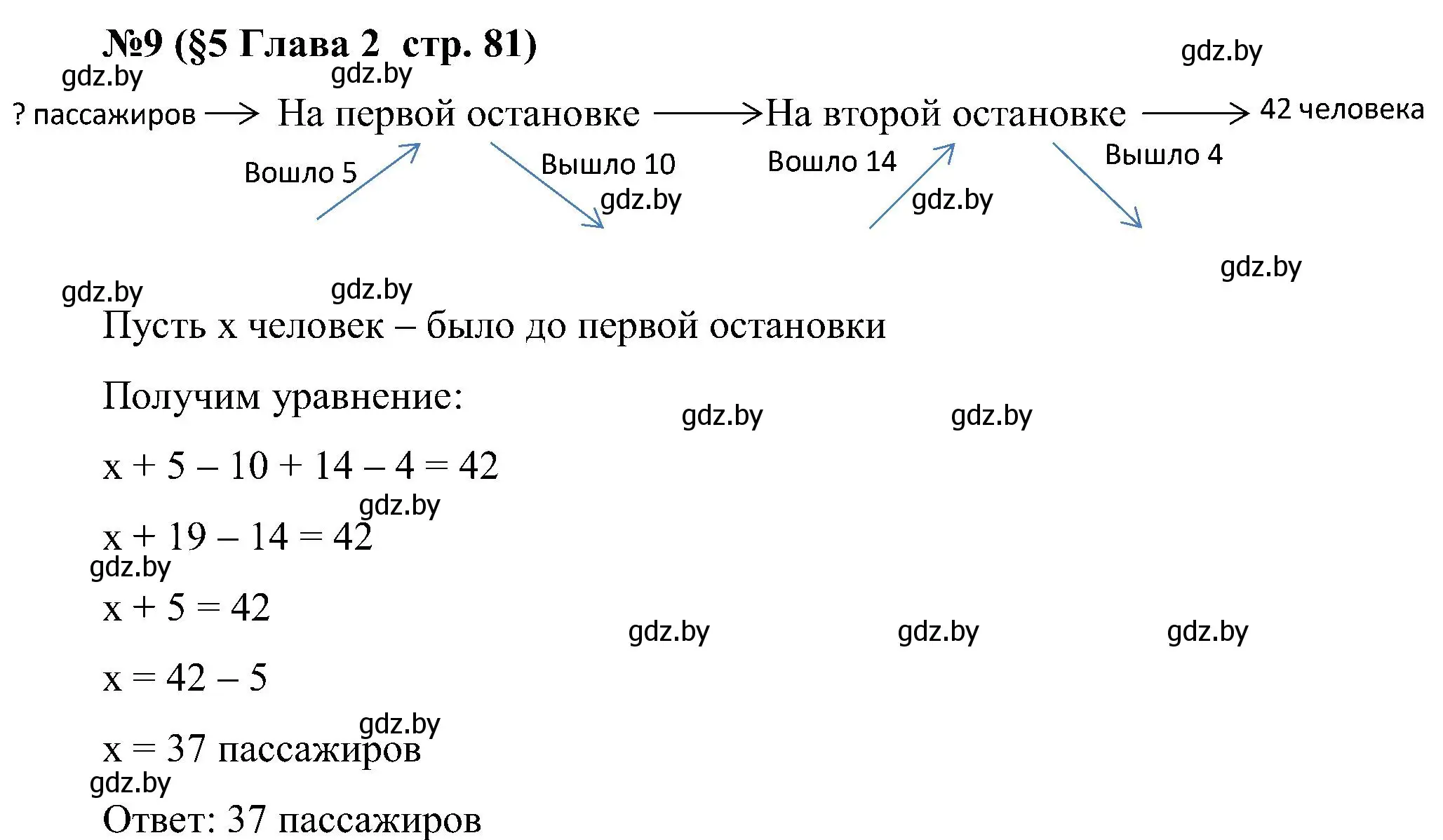 Решение номер 9 (страница 81) гдз по математике 5 класс Пирютко, Терешко, сборник задач