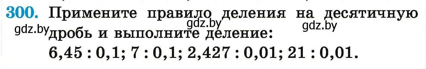 Условие номер 300 (страница 62) гдз по математике 6 класс Герасимов, Пирютко, учебник