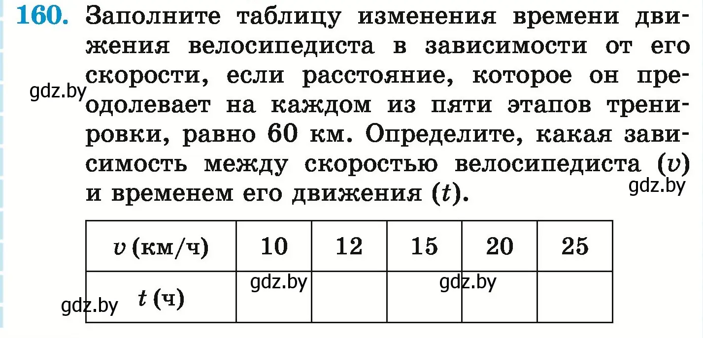 Условие номер 160 (страница 120) гдз по математике 6 класс Герасимов, Пирютко, учебник