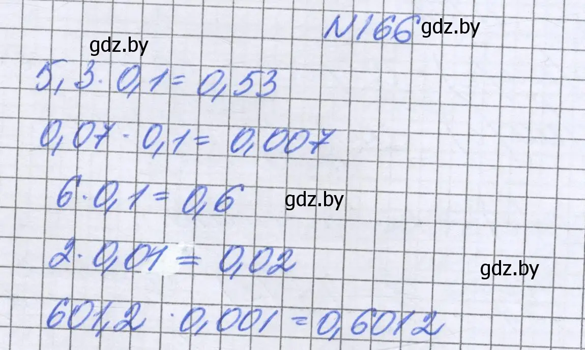 Решение номер 166 (страница 40) гдз по математике 6 класс Герасимов, Пирютко, учебник