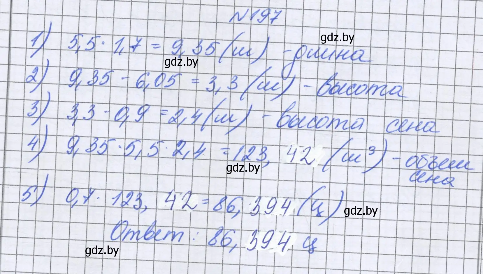 Решение номер 197 (страница 45) гдз по математике 6 класс Герасимов, Пирютко, учебник