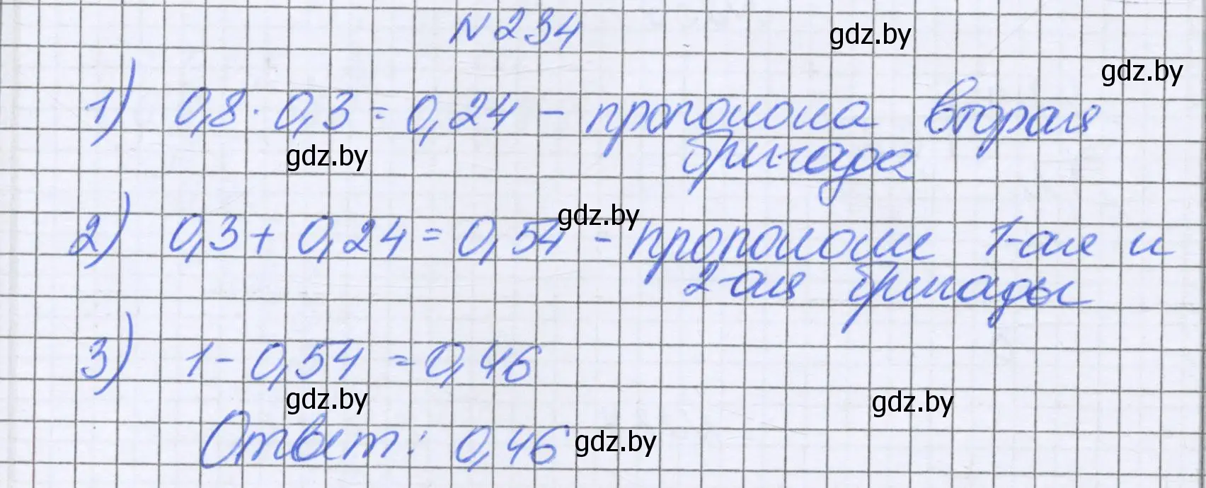 Решение номер 234 (страница 49) гдз по математике 6 класс Герасимов, Пирютко, учебник