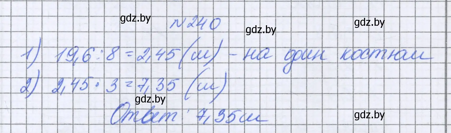 Решение номер 240 (страница 53) гдз по математике 6 класс Герасимов, Пирютко, учебник