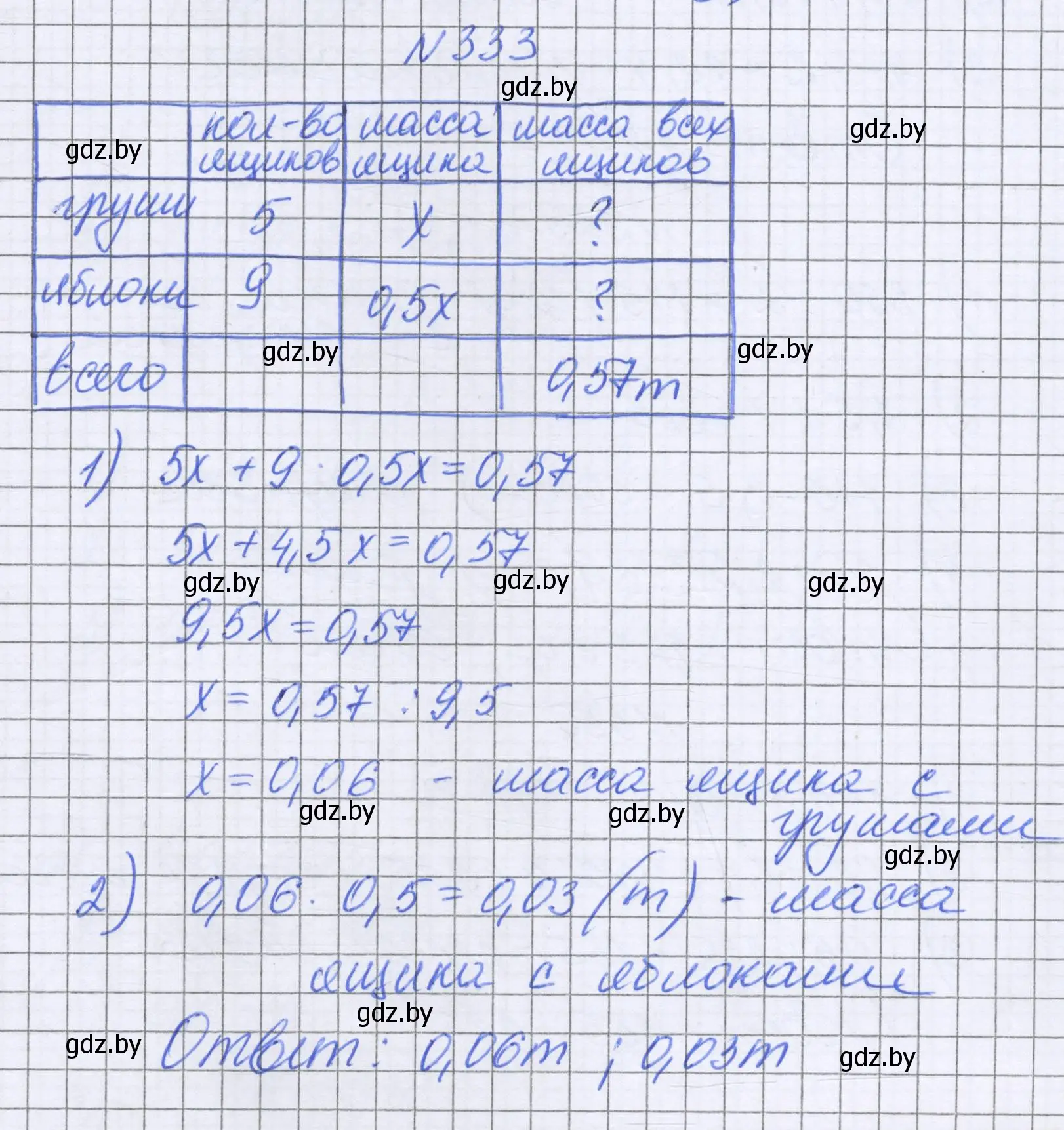 Решение номер 333 (страница 65) гдз по математике 6 класс Герасимов, Пирютко, учебник