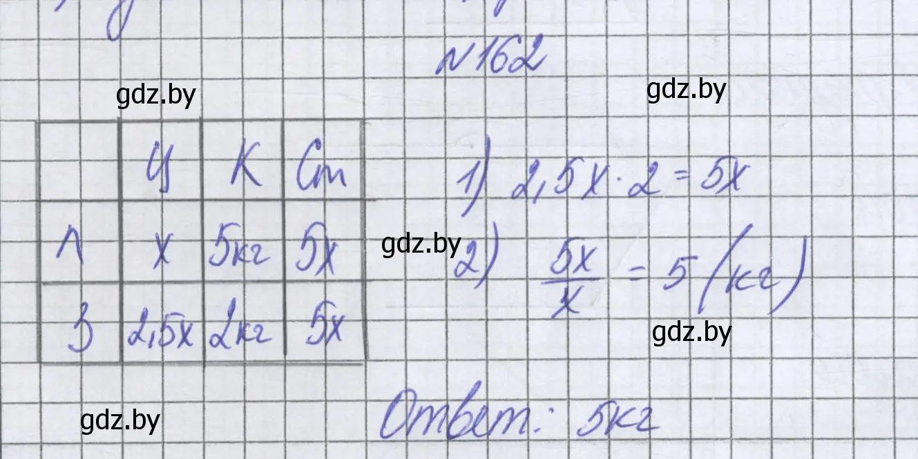Решение номер 162 (страница 121) гдз по математике 6 класс Герасимов, Пирютко, учебник