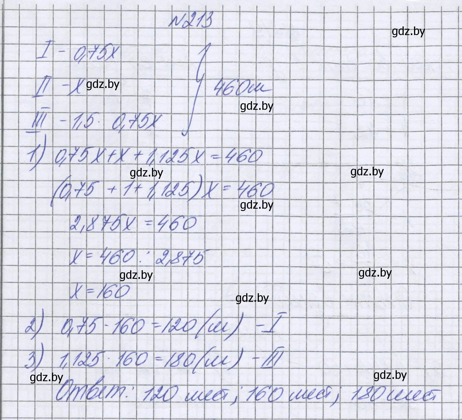 Решение номер 213 (страница 133) гдз по математике 6 класс Герасимов, Пирютко, учебник