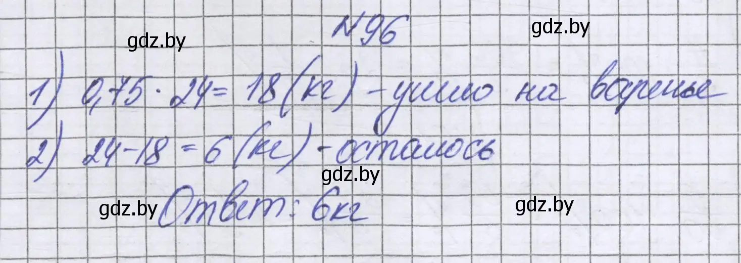 Решение номер 96 (страница 104) гдз по математике 6 класс Герасимов, Пирютко, учебник