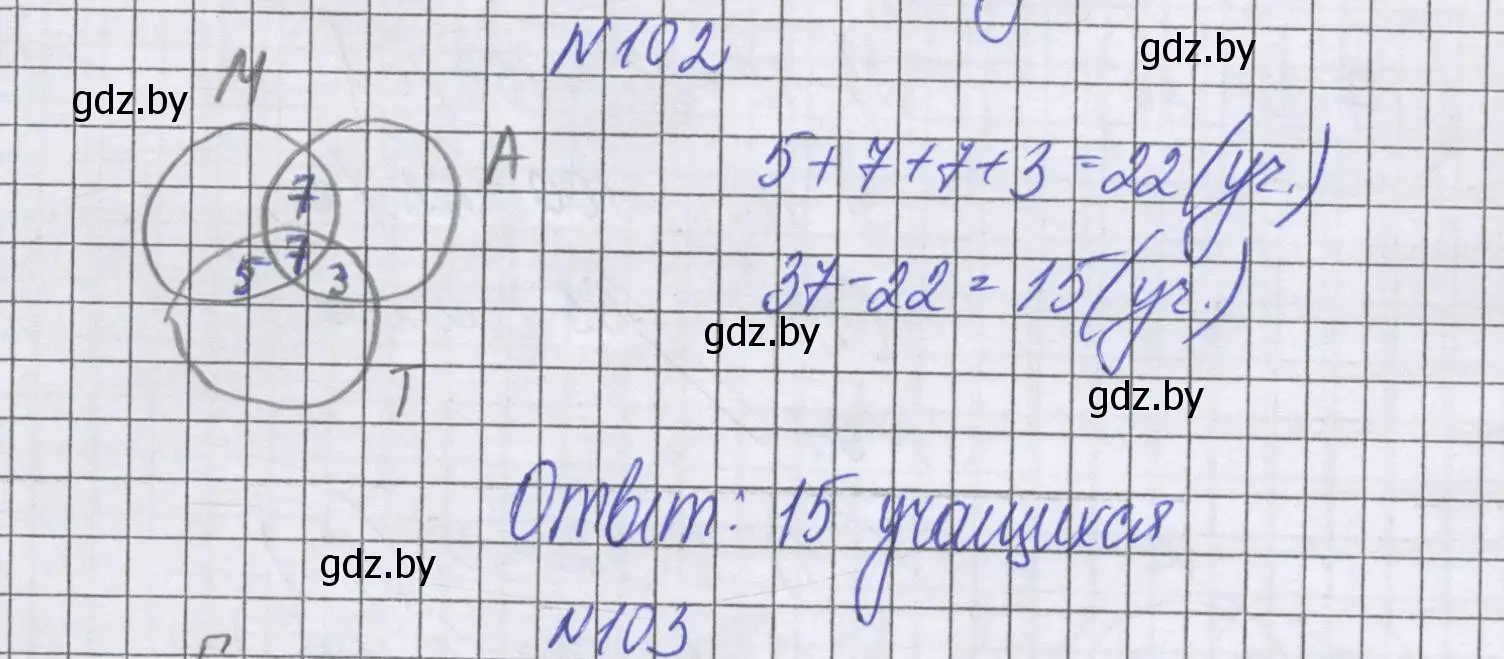 Решение номер 102 (страница 173) гдз по математике 6 класс Герасимов, Пирютко, учебник