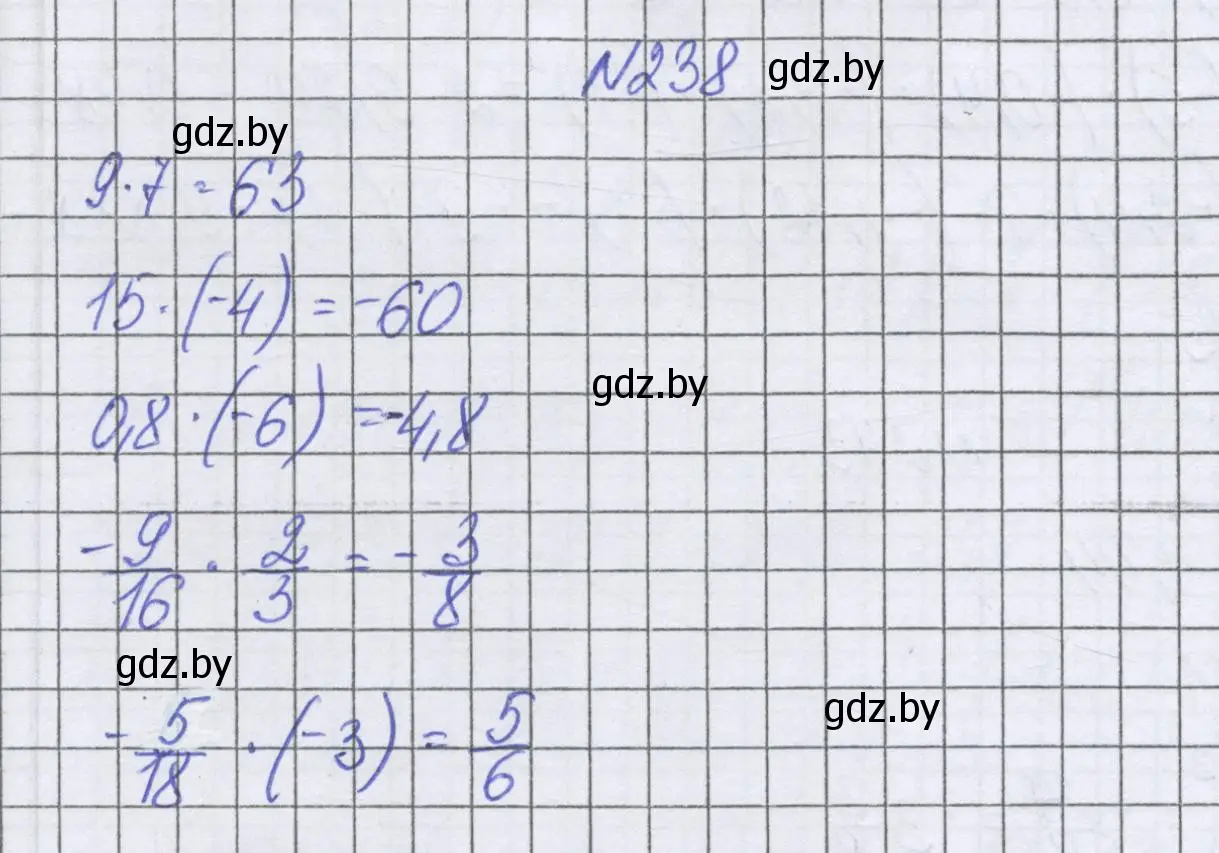 Решение номер 238 (страница 230) гдз по математике 6 класс Герасимов, Пирютко, учебник