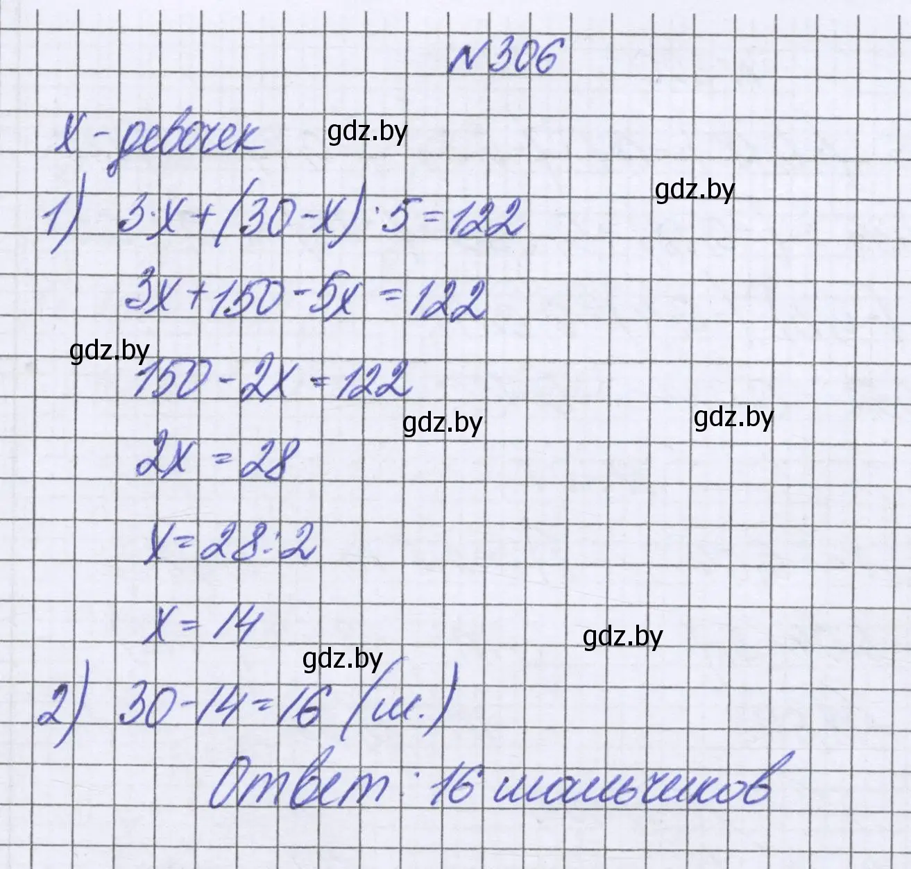 Решение номер 306 (страница 244) гдз по математике 6 класс Герасимов, Пирютко, учебник