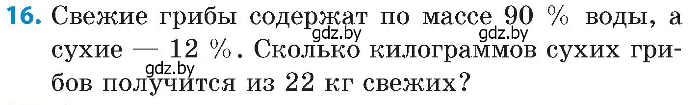 Условие номер 16 (страница 203) гдз по математике 6 класс Пирютко, Терешко, сборник задач