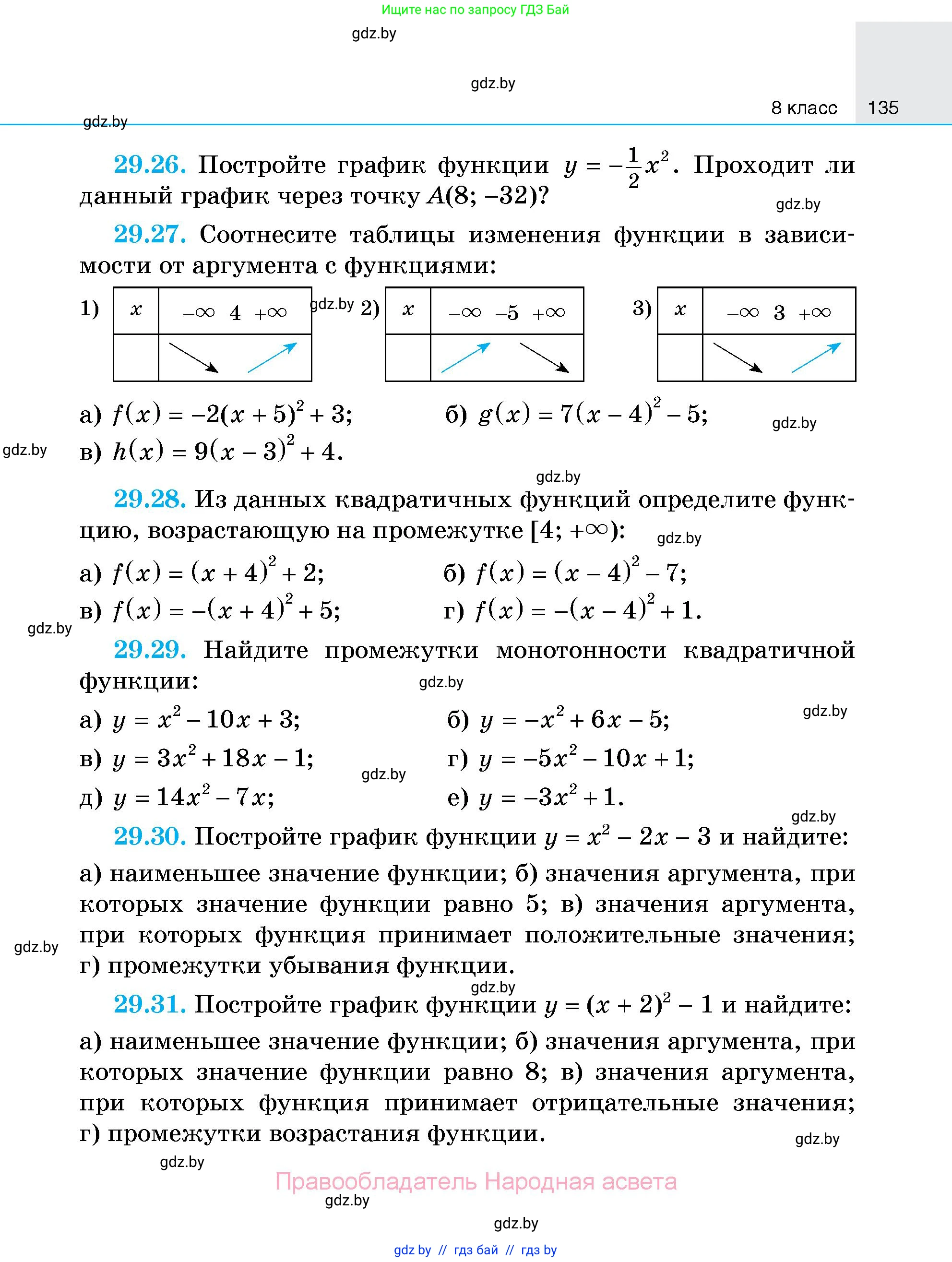 Алгебра, 7-9 класс Сборник задач, авторы: Арефьева Ирина Глебовна, Пирютко Ольга Николаевна, издательство Народная асвета, Минск, 2020, страница 135