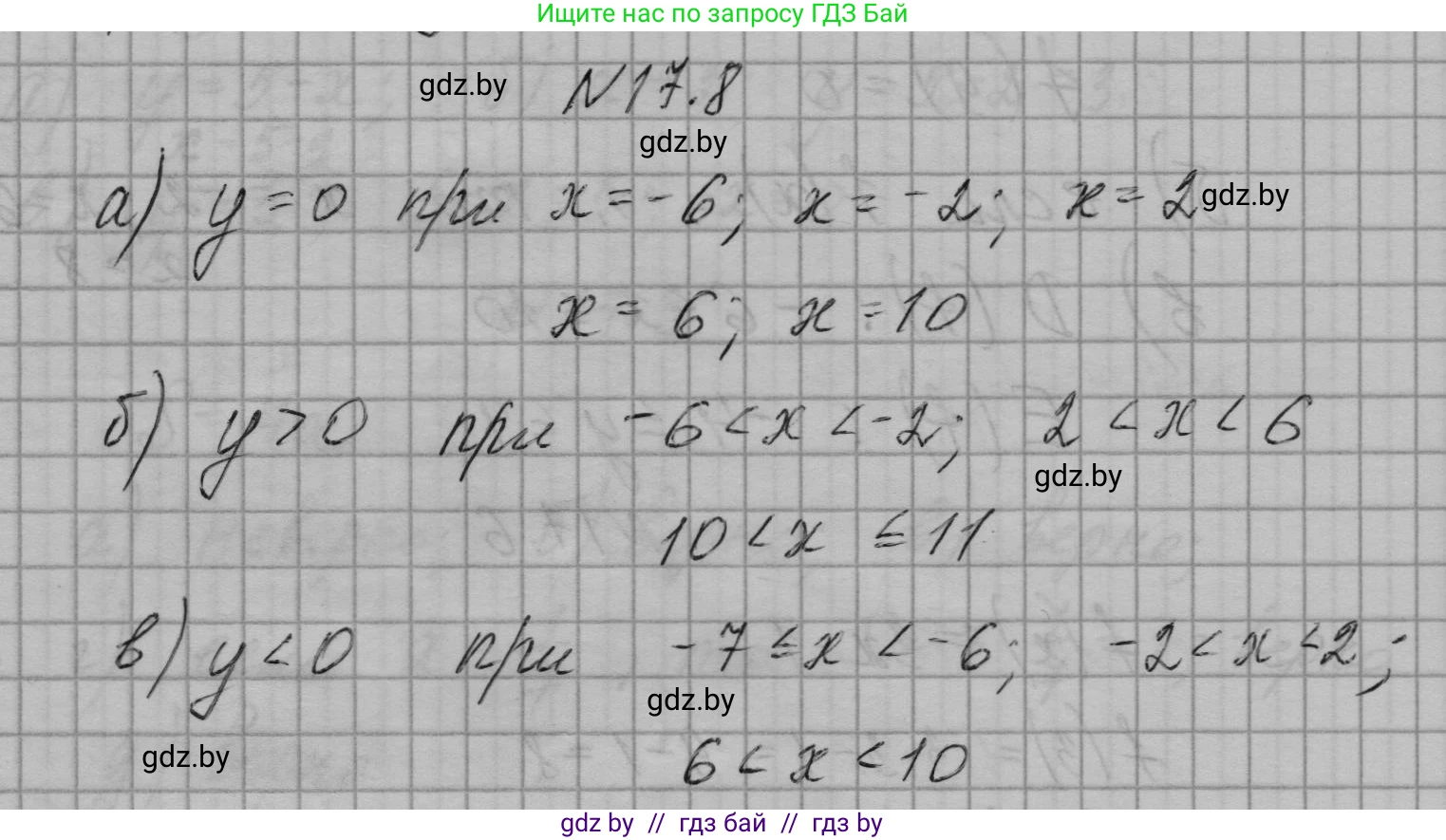 Алгебра, 7-9 класс Сборник задач, авторы: Арефьева Ирина Глебовна, Пирютко Ольга Николаевна, издательство Народная асвета, Минск, 2020, страница 76, номер 17.8, Решение