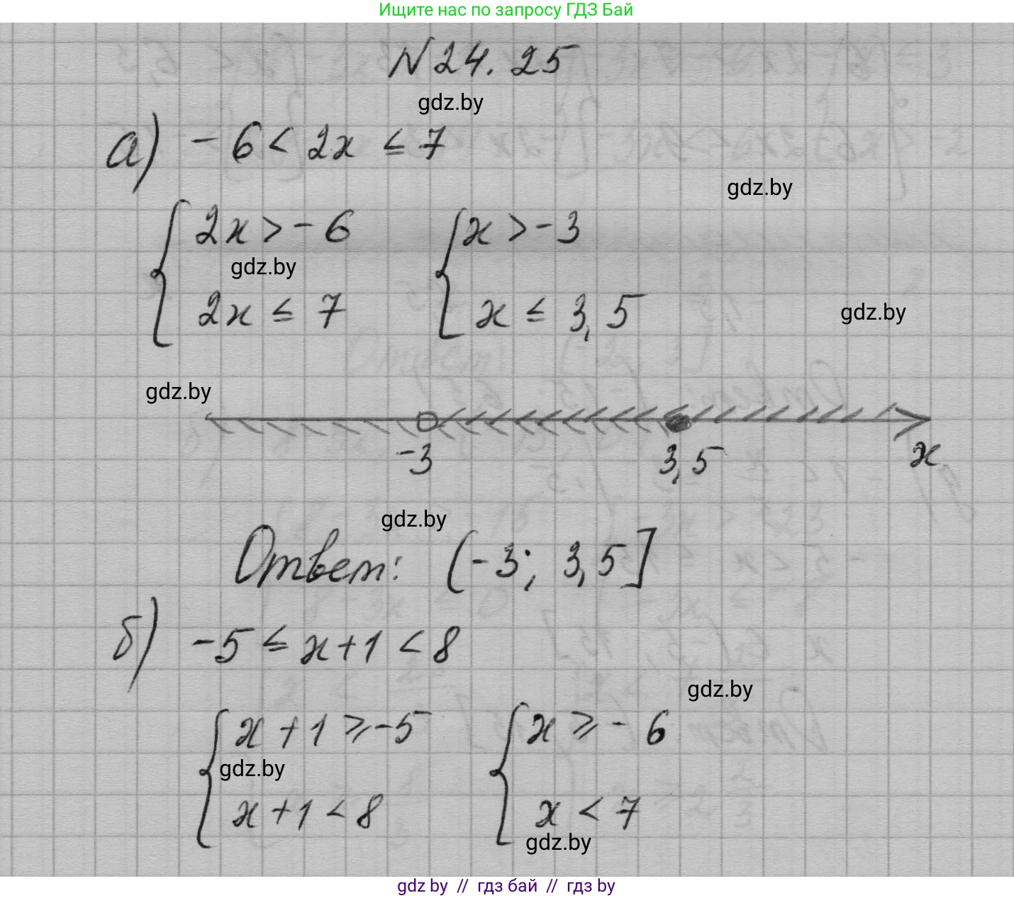 Алгебра, 7-9 класс Сборник задач, авторы: Арефьева Ирина Глебовна, Пирютко Ольга Николаевна, издательство Народная асвета, Минск, 2020, страница 117, номер 24.25, Решение