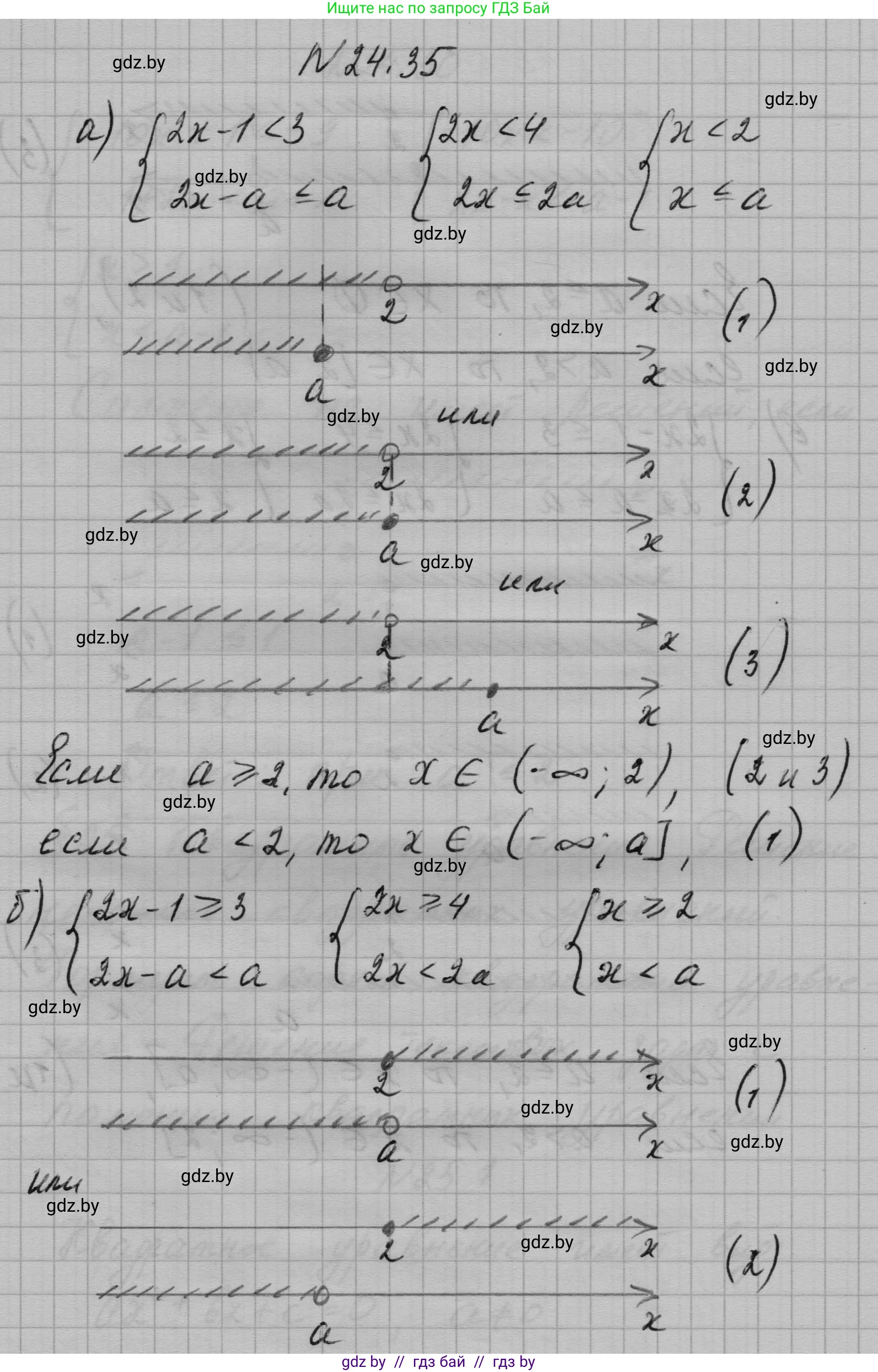 Алгебра, 7-9 класс Сборник задач, авторы: Арефьева Ирина Глебовна, Пирютко Ольга Николаевна, издательство Народная асвета, Минск, 2020, страница 119, номер 24.35, Решение