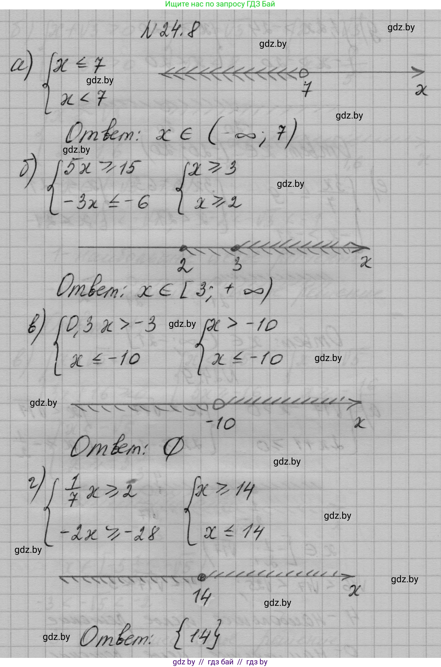 Алгебра, 7-9 класс Сборник задач, авторы: Арефьева Ирина Глебовна, Пирютко Ольга Николаевна, издательство Народная асвета, Минск, 2020, страница 113, номер 24.8, Решение